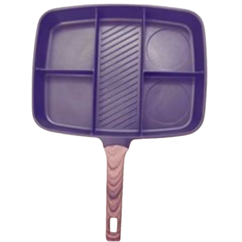 Purple compartmented frying pan, non-stick pan, household multi-functional egg frying and stir-frying pan Item Picture
