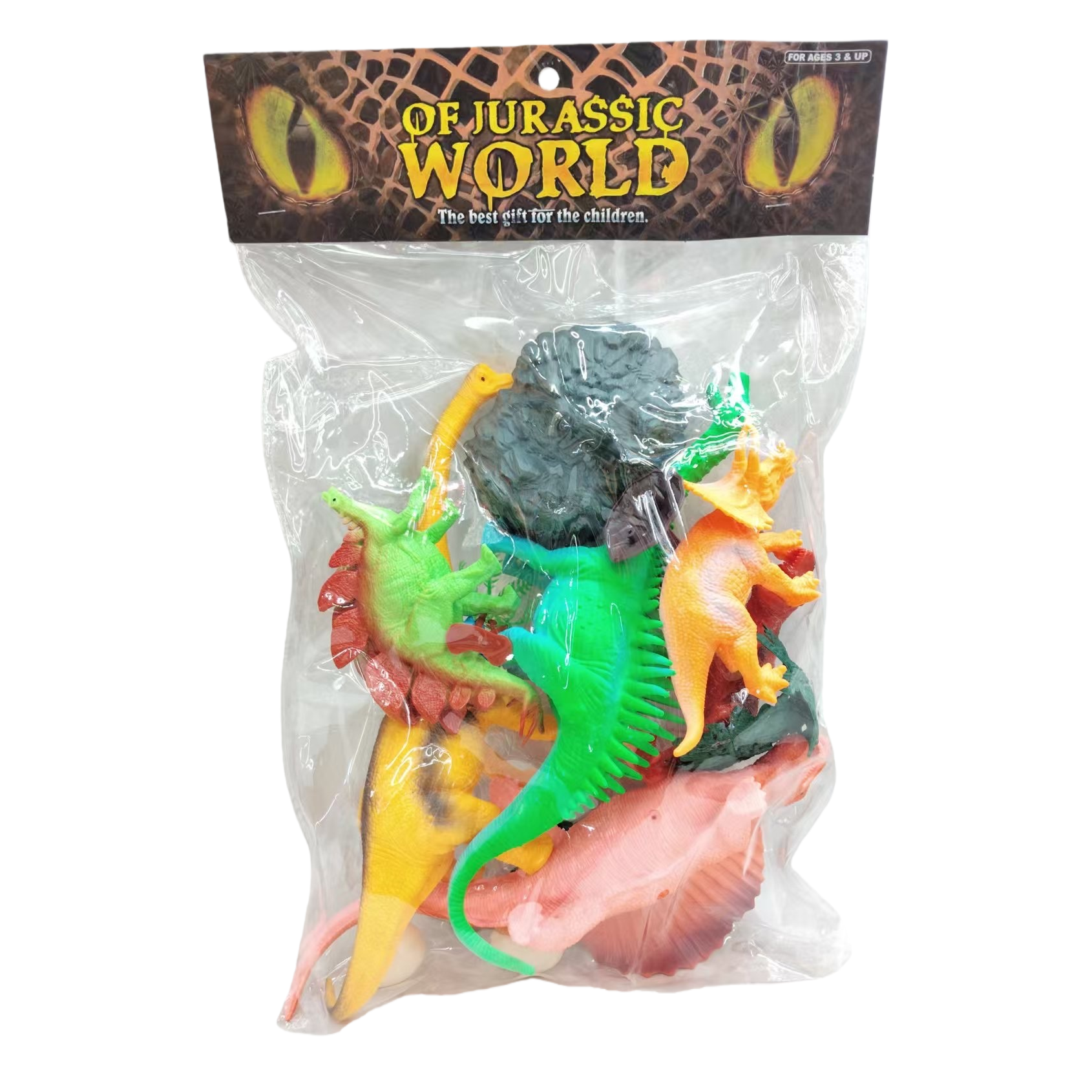 Colorful dinosaur toy set, children's educational assembly model, gift for boys and girls Item Picture