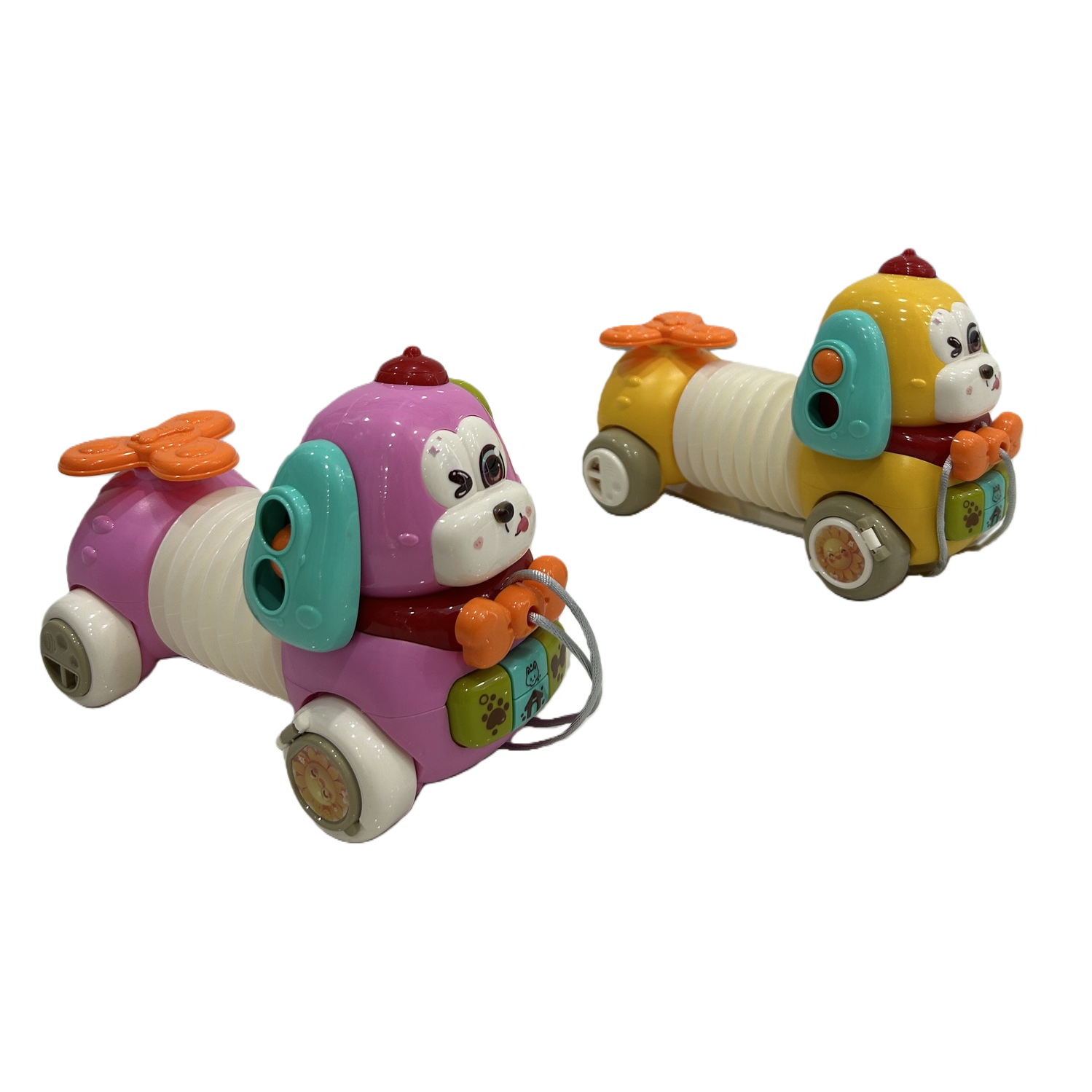 Colorful puppy plush toys, cute and adorable pet fabric ornaments, children's educational and soothing dolls Item Picture