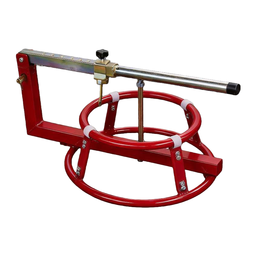 Red manual motorcycle tire disassembly and assembly machine is a convenient and labor-saving professional maintenance tool Application Scenario