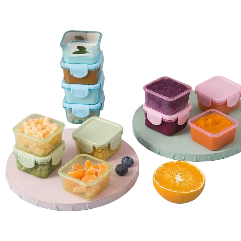 Colorful compartmented food storage box for household kitchen storage, sealed and leak-proof multi-compartment storage box Item Picture