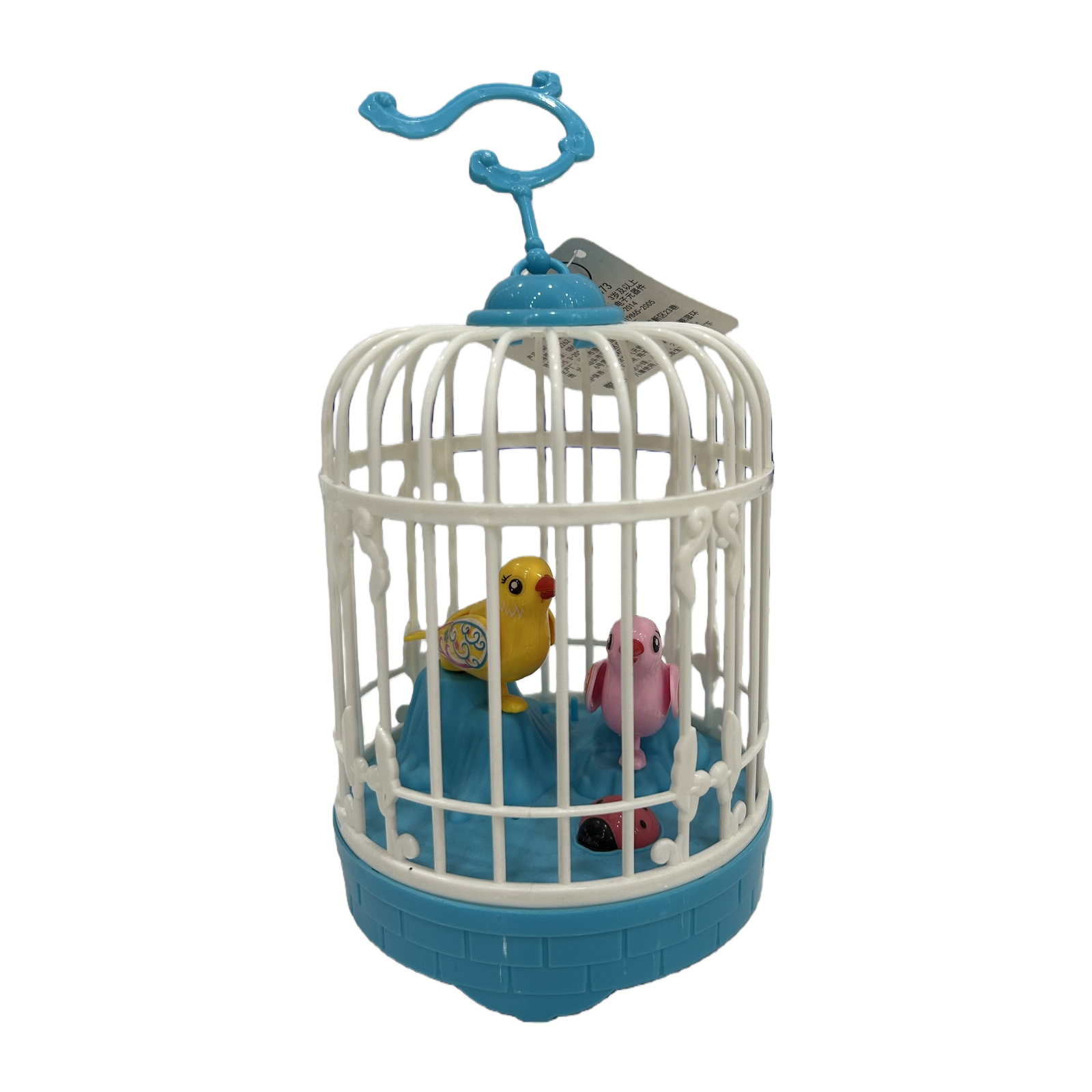 White birdcage toy, bird simulation decorative item, living room balcony pet interactive toy Item Picture