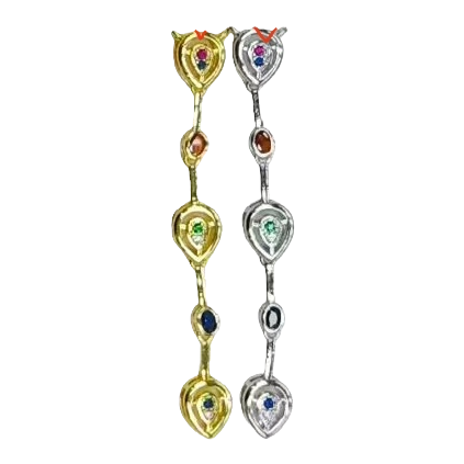 Gold and silver heart-shaped pendant necklace, a simple, fashionable and versatile chain accessory for women Item Picture