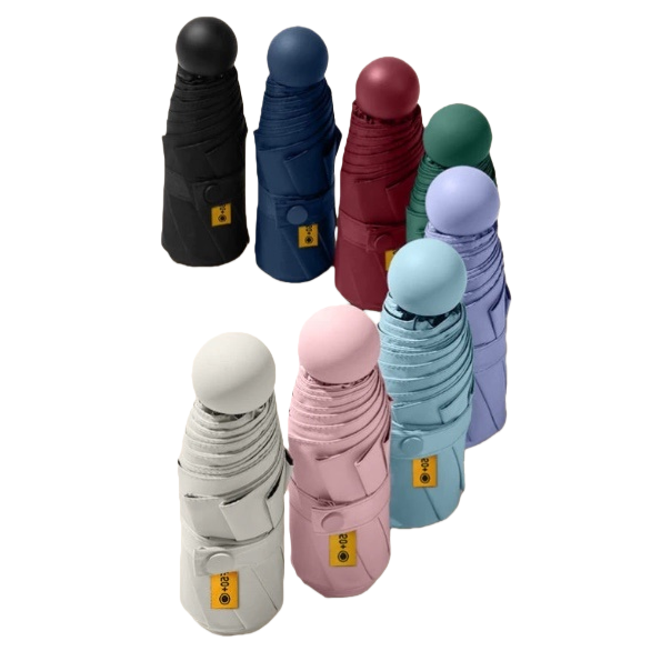 Colorful sun protection capsule umbrella, a portable folding sunshade that can protect against ultraviolet rays and is suitable for both sunny and rainy days Item Picture