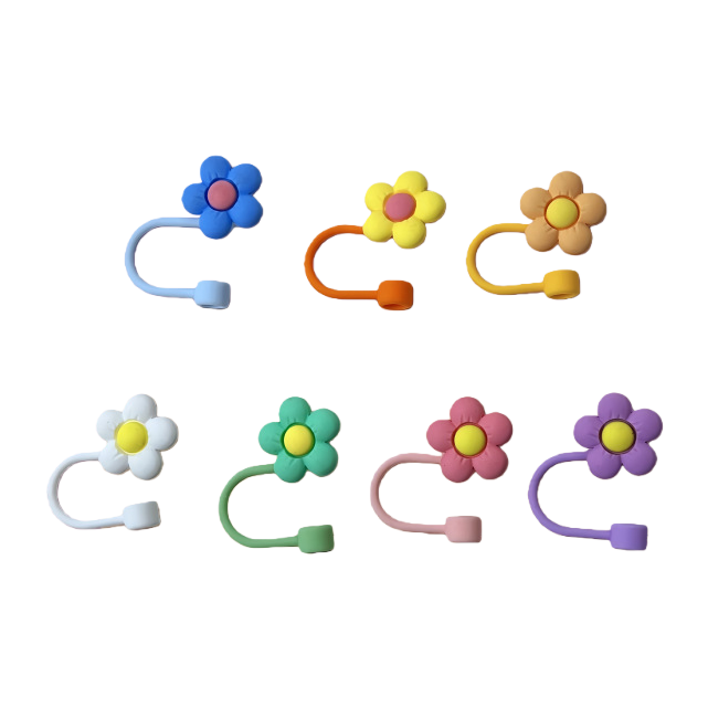 Colorful flower-shaped hooks on the wall, no need for drilling, creative home storage for bathrooms and kitchens Item Picture