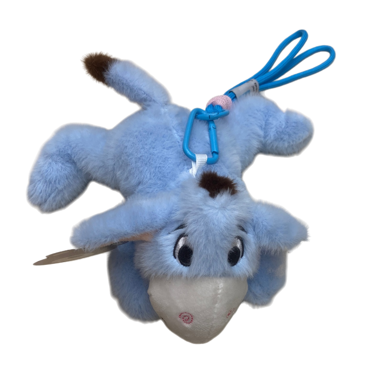 Blue plush donkey pendant, cute and fun car backpack keychain decoration Item Picture
