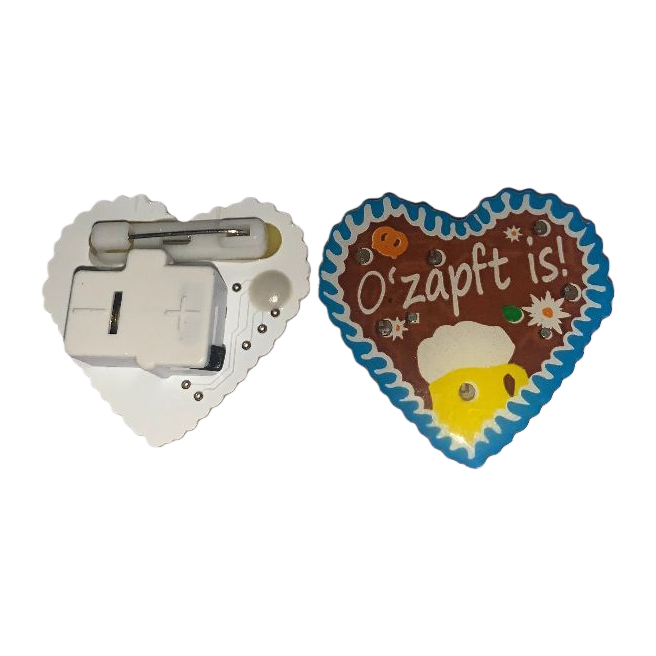 Heart-shaped badges, metallic texture, cute accessories, brooches, pins, gift ornaments Item Picture