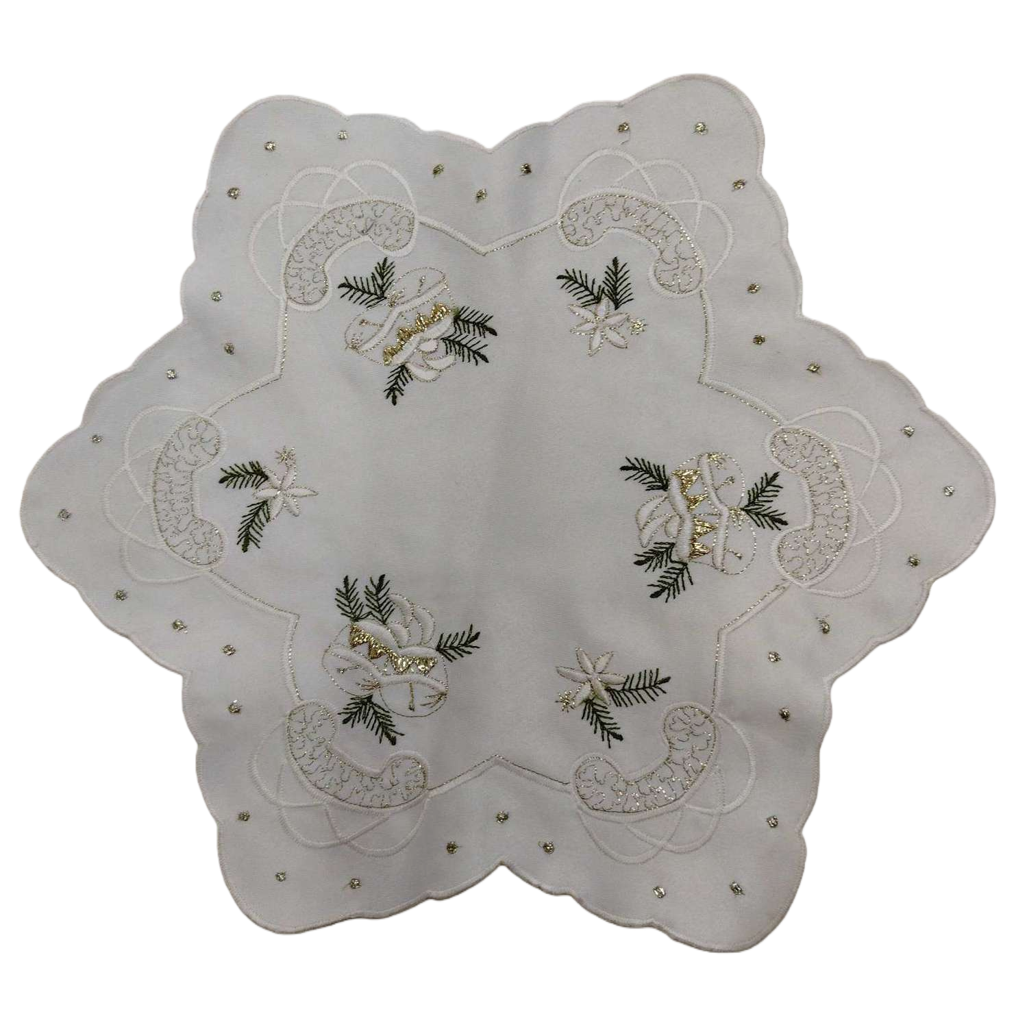 مفرش المائدة المنزلي وطبخ مطبخ تطريز أبيض Item Picture