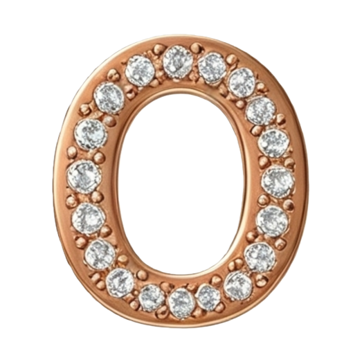 أزهار ذهبية، وحرف "آس" من من النساء Item Picture