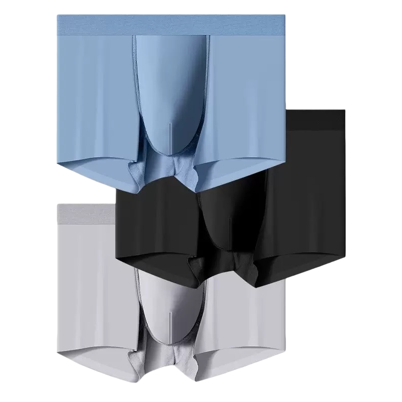 Blue, black and grey men's underwear, pure cotton, comfortable and breathable Item Picture