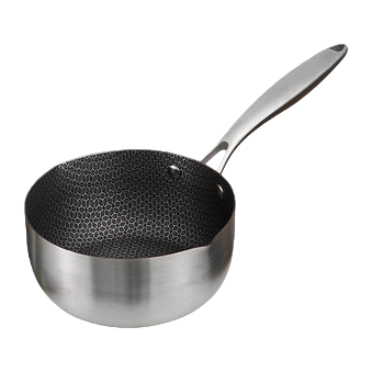 Silver small pot, black honeycomb inner pot, non-stick frying and stir-frying pot, household mini stewing pot Item Picture