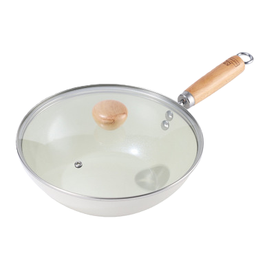 Transparent glass lid, metal pot body, non-stick frying and stir-frying pan, household kitchen cookware Item Picture