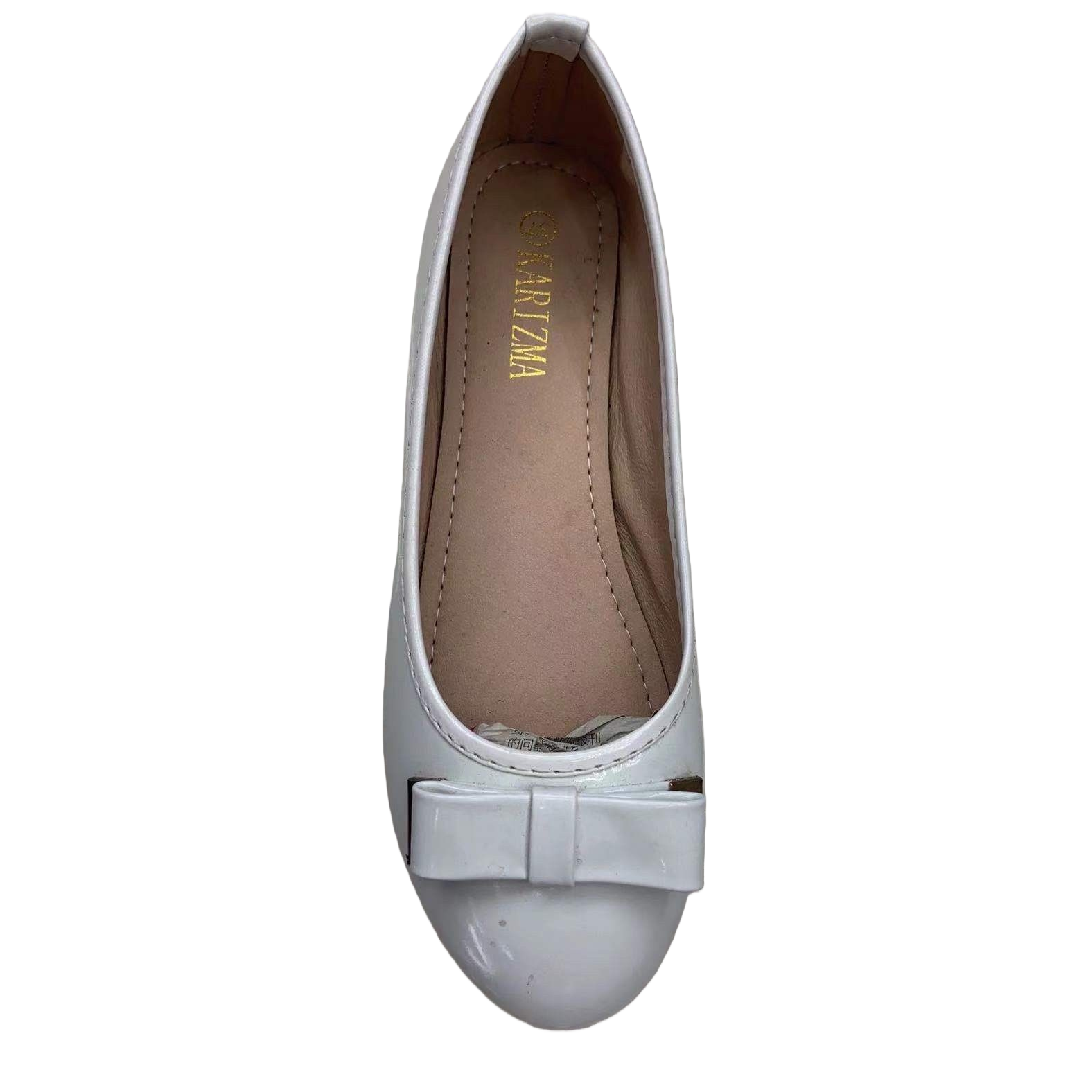 White women's flat shoes are comfortable, soft-soled and versatile casual single shoes Item Picture