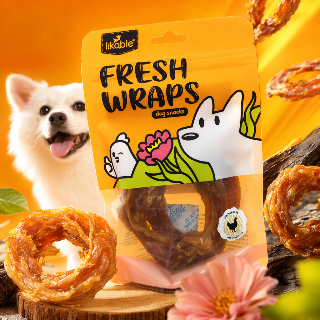 Chicken circle dog snacks, pet-specific training reward snacks, high protein and easy to digest Specification image
