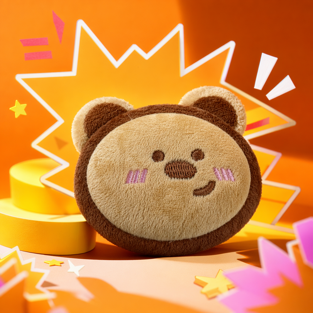 Brown bear plush headwear, cute hair accessory, birthday party decoration for girls Specification image