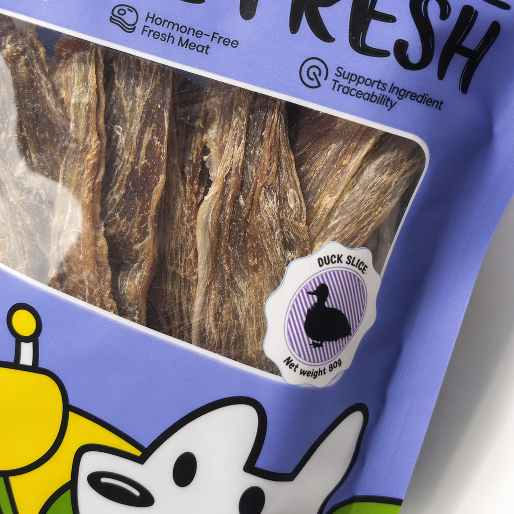 Thinly sliced duck meat, pet snacks, dried chicken, teething snacks for dogs and cats Application Scenario