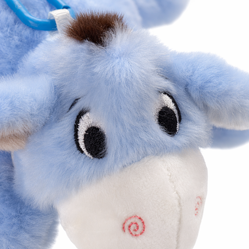 Blue plush donkey pendant, cute and fun car backpack keychain decoration Application Scenario