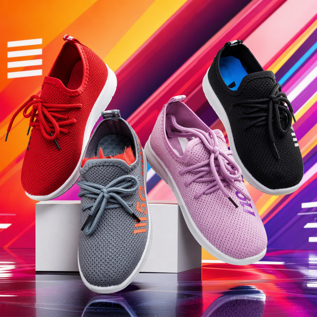 Colorful sports shoes for both men and women, lightweight, breathable and casual running shoes Specification image