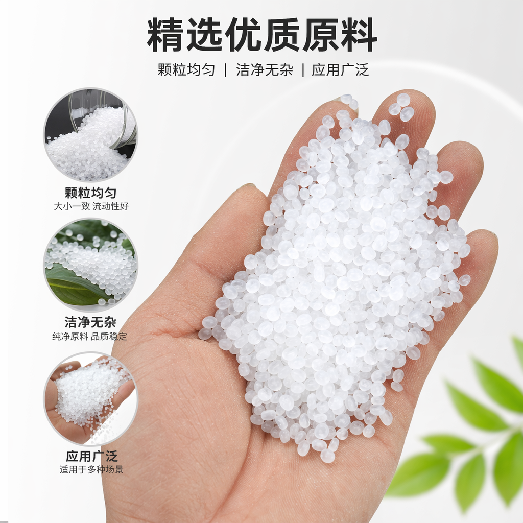 白色颗粒状塑料粒子 工业级PP聚丙烯原料 25kg袋装