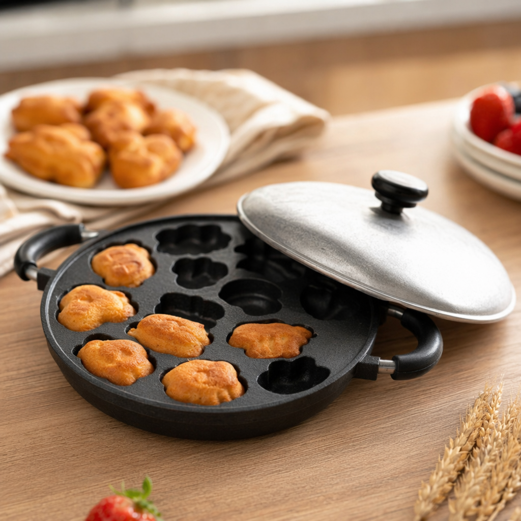 Black cake mold silicone high-temperature resistant household baking tray, round and demold details Picture