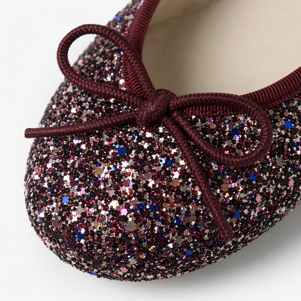Red sequined ballet flats for women, soft soles, anti-slip, comfortable and versatile Application Scenario