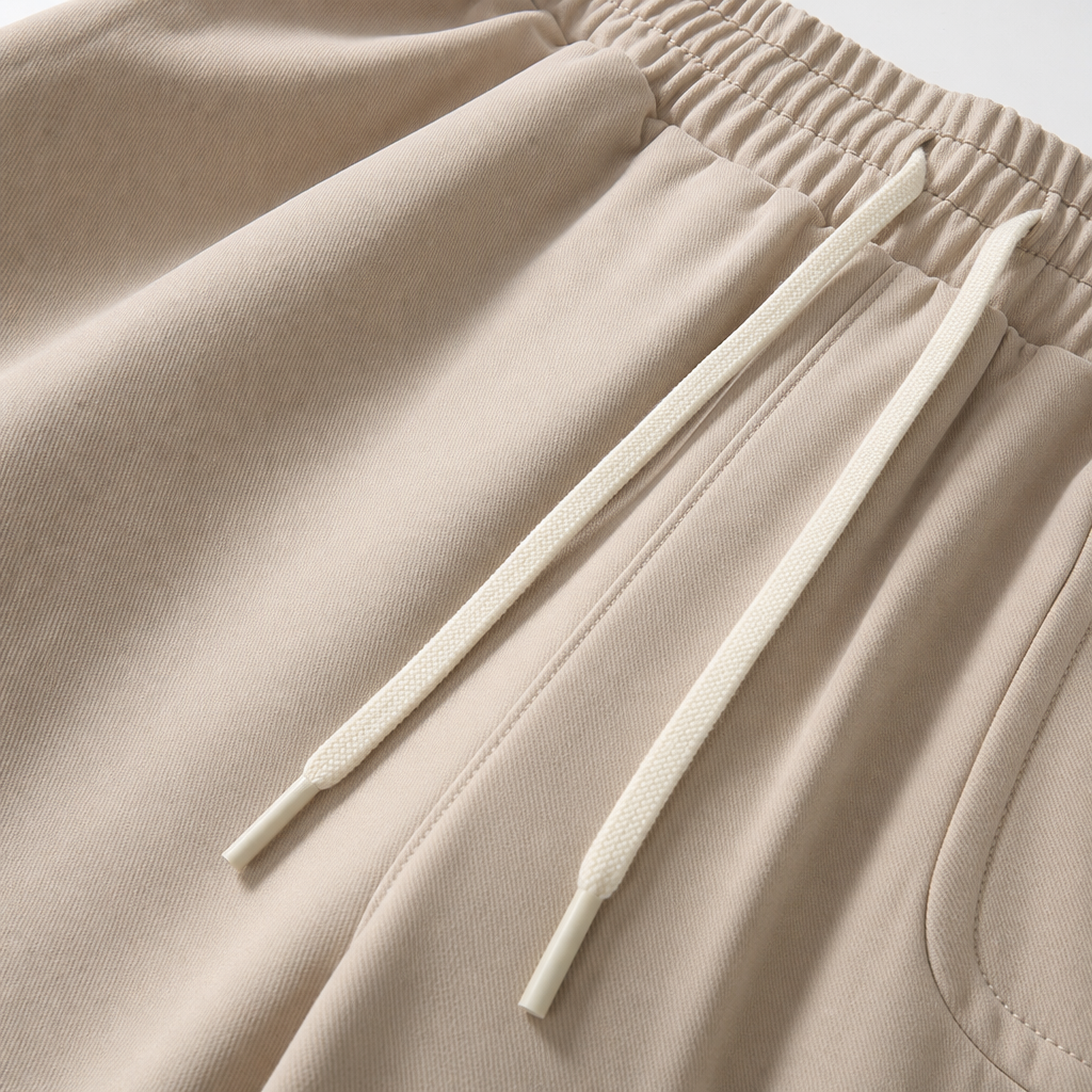 Beige casual pants are versatile loose straight-leg pants for both men and women Application Scenario