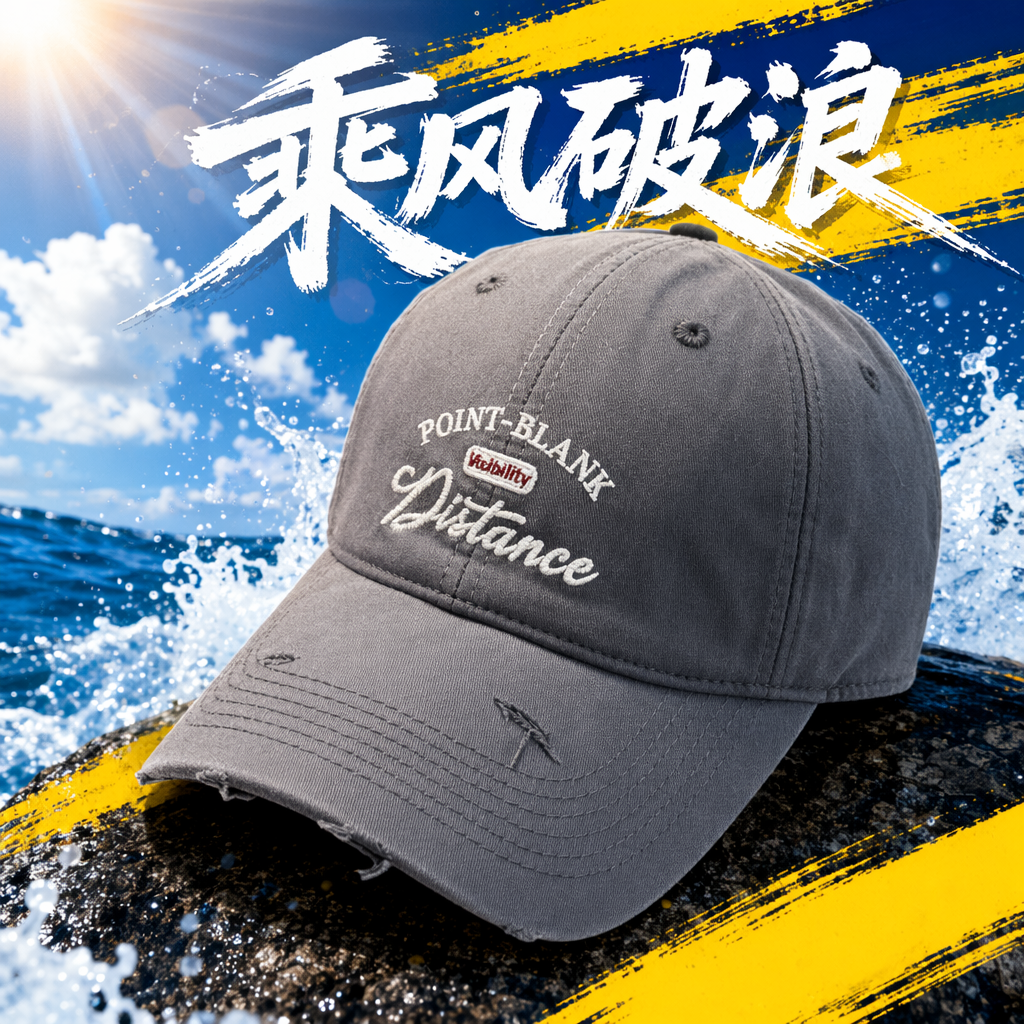 Grey perforated baseball cap, unisex, casual and versatile, adjustable soft top cap Specification image