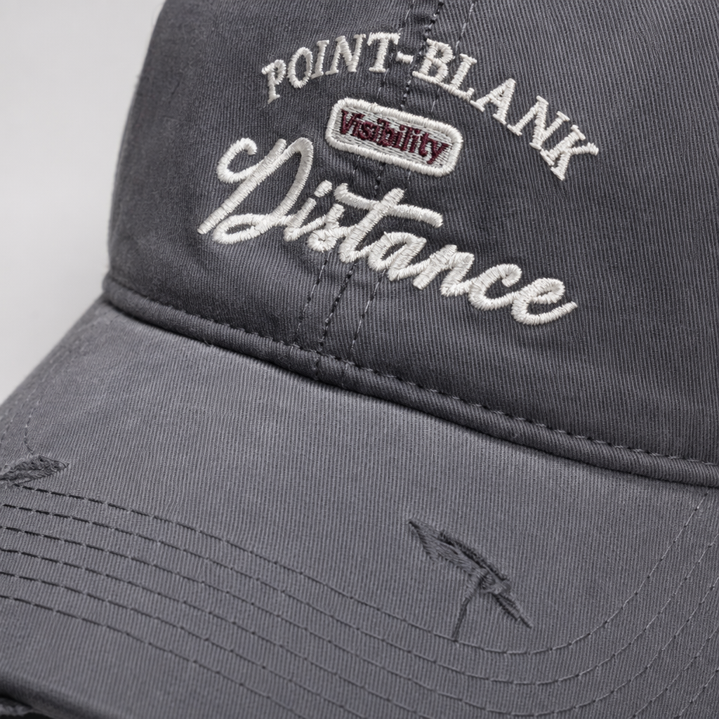 Grey perforated baseball cap, unisex, casual and versatile, adjustable soft top cap Application Scenario