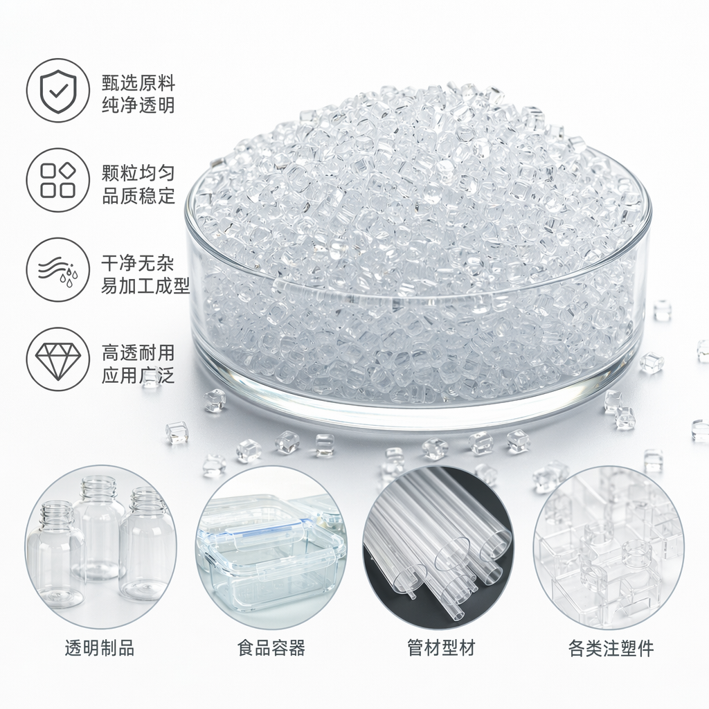 透明塑料颗粒 工业级PPPE原料粒 通用注塑吹塑原料
