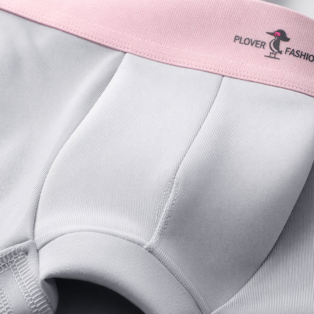 Light grey boxer shorts, men's pure cotton comfortable and breathable four-corner shorts Application Scenario
