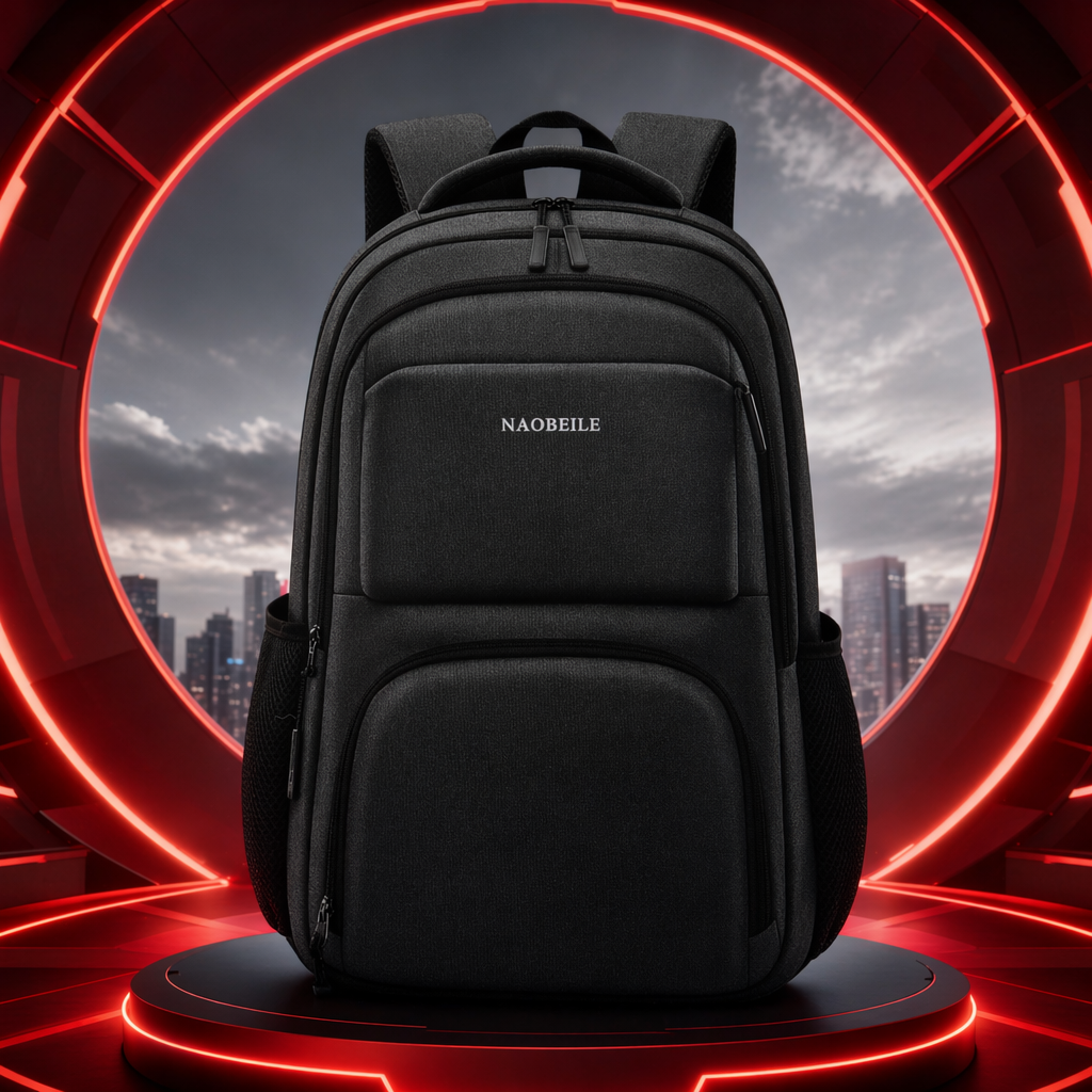 The grey backpack is simple and versatile. It is convenient for students to commute, has a large capacity and is fashionable and casual Specification image