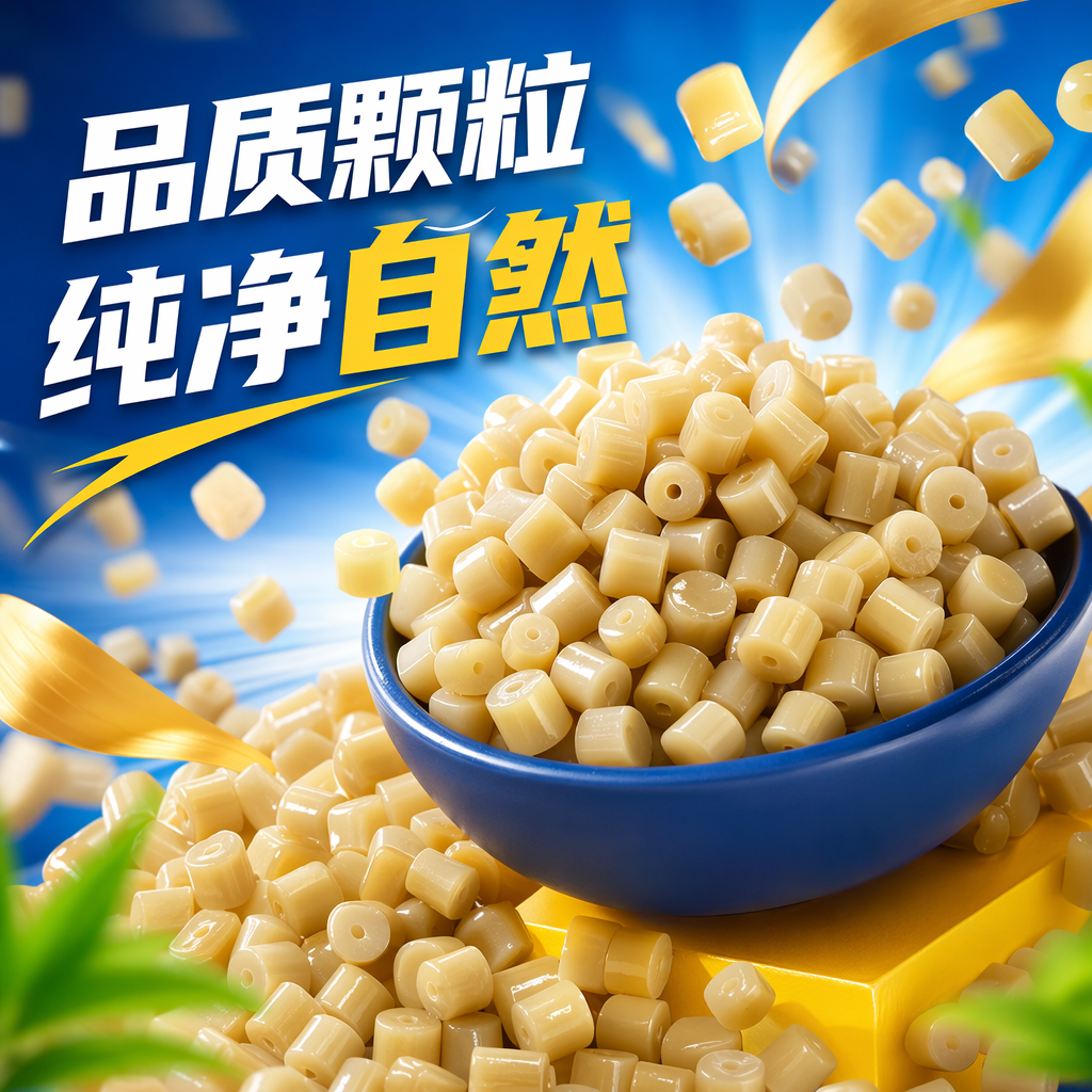 Yellow plastic particles, industrial-grade PPPE raw materials, environmentally friendly and non-toxic, specifically designed for injection molding and blown film Specification image