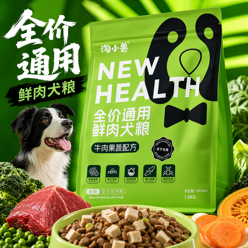 Pet freeze-dried dog food, dog food, pet feed, cat food, dog food, pet food Specification image