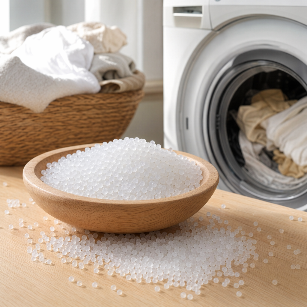 White granular plastic particles, industrial-grade PP PE raw materials, general-purpose injection and blow molding raw materials details Picture