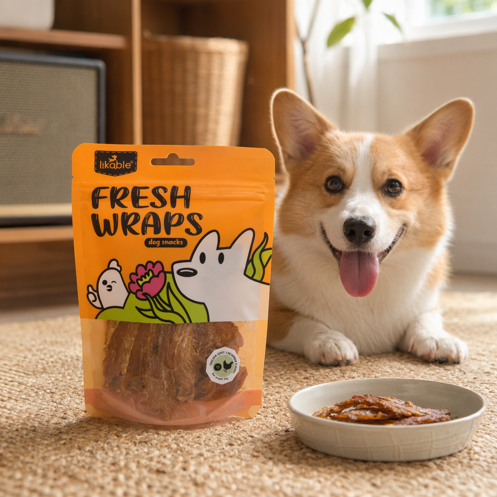Cucumber-flavored chicken slices, dog snacks, pet teeth grinding and cleaning chewing sticks, natural and grain-free details Picture