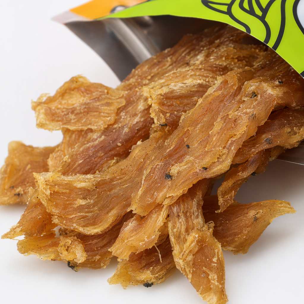 Cucumber-flavored chicken slices, dog snacks, pet teeth grinding and cleaning chewing sticks, natural and grain-free Application Scenario