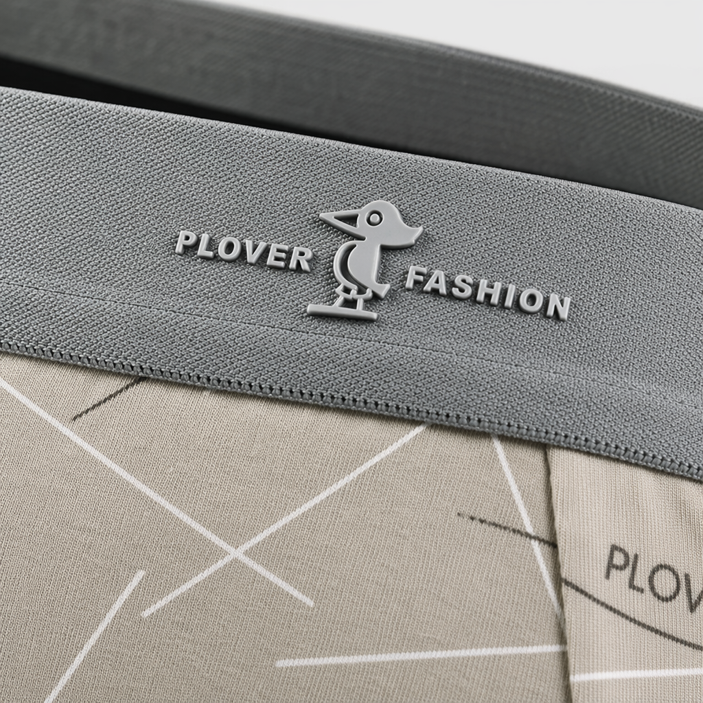 Grey printed pure cotton underpants for men, basic style, comfortable and breathable Application Scenario