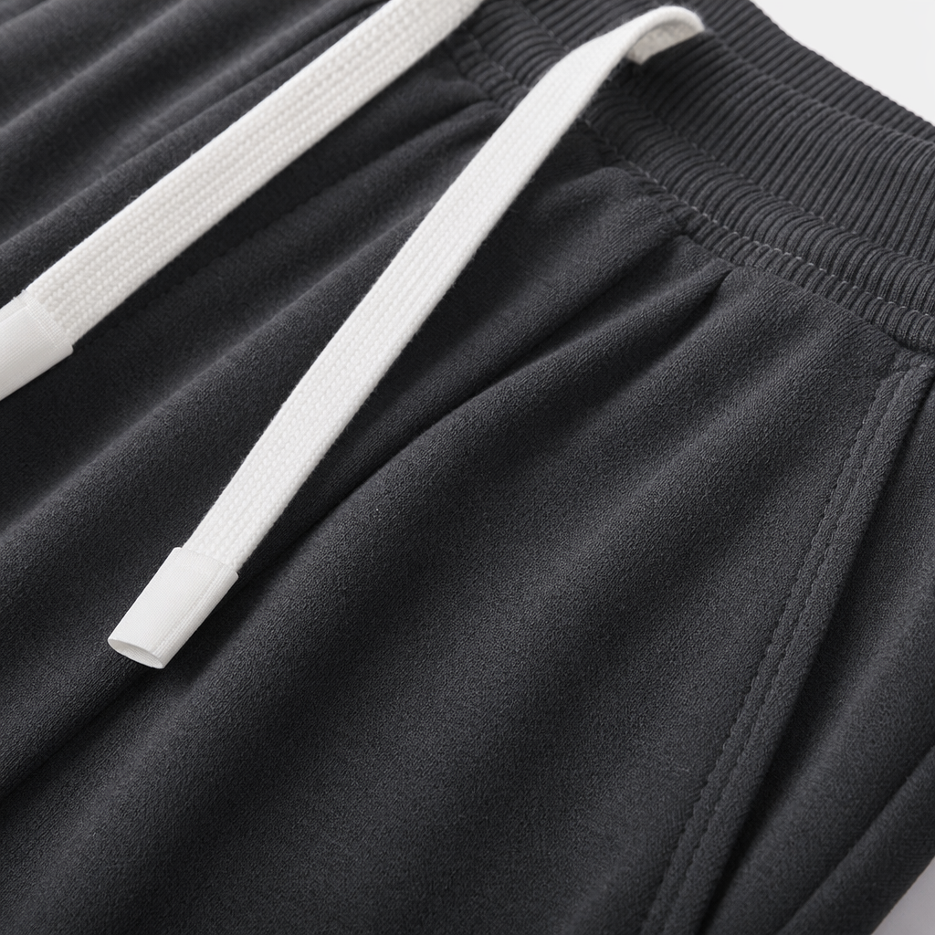Grey casual pants with figure prints, loose straight-leg men's pants Application Scenario