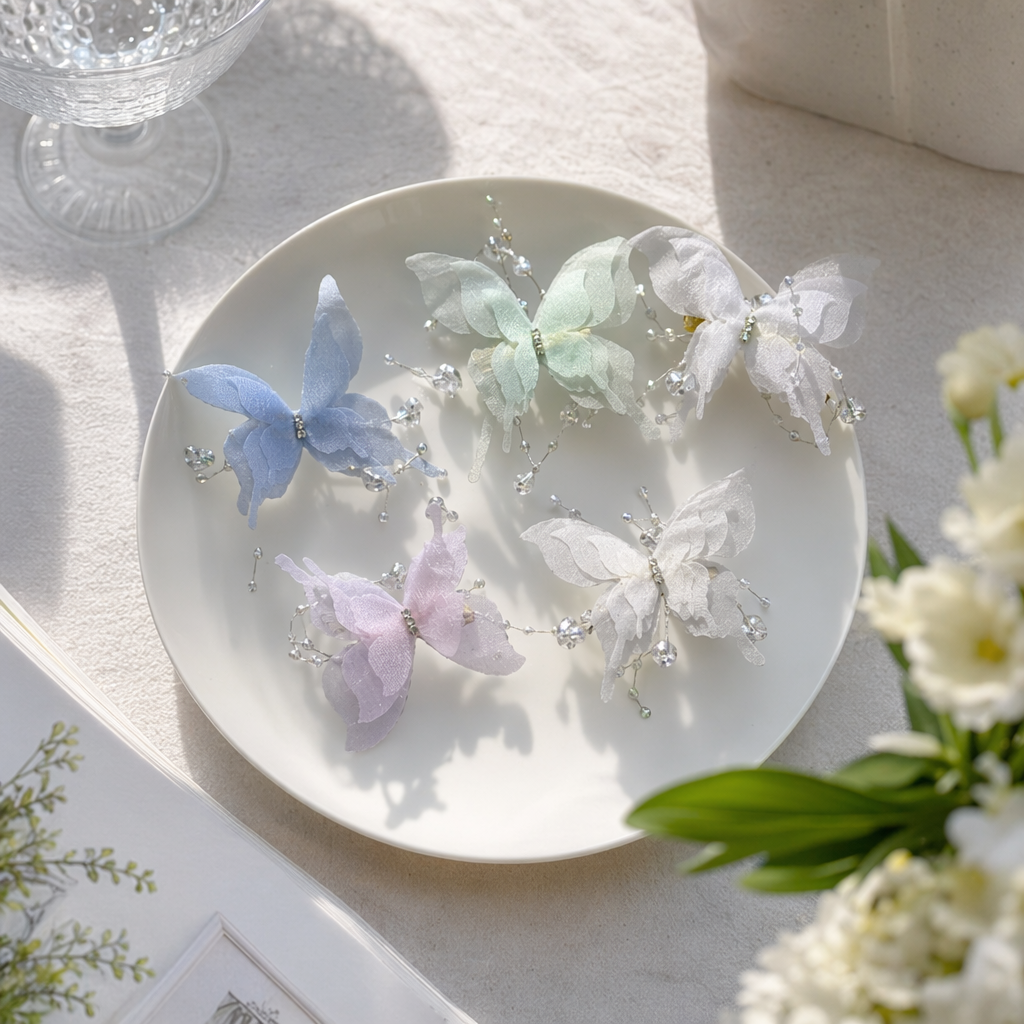 Colorful butterfly decorations, wall ornaments, home soft furnishings, creative hanging ornaments, and embellishments for the living room and bedroom details Picture