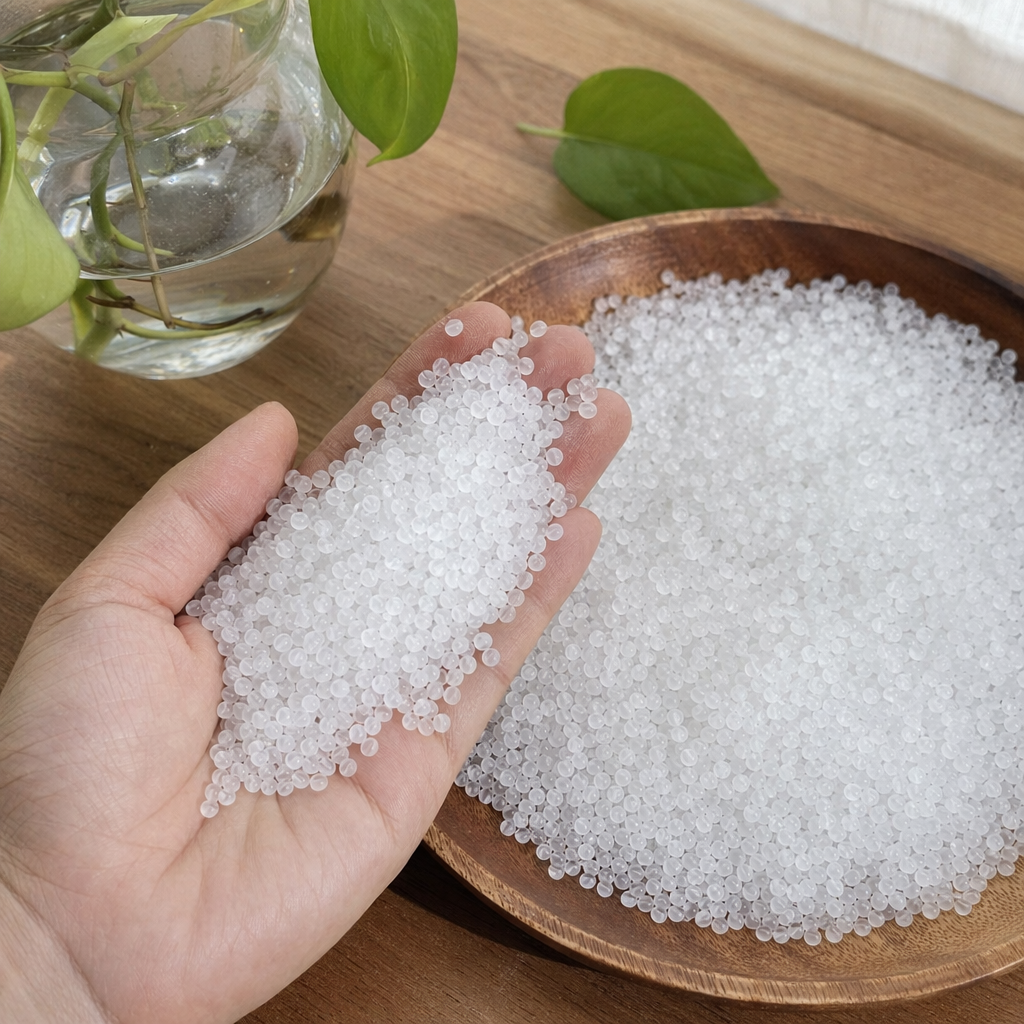 White granular plastic particles, industrial-grade PP polypropylene raw material, 25kg bags details Picture