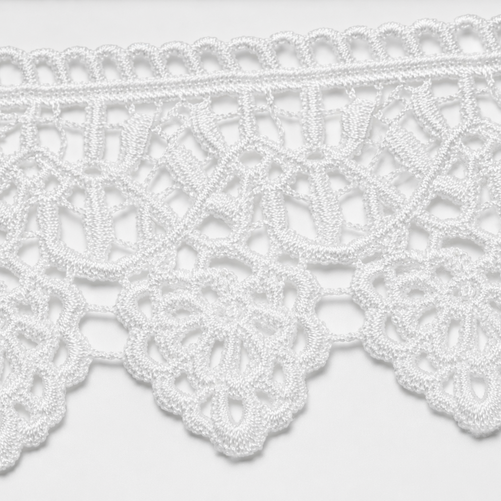 White lace trim decorative fabric, DIY embroidery accessories, suitable for home and clothing Application Scenario