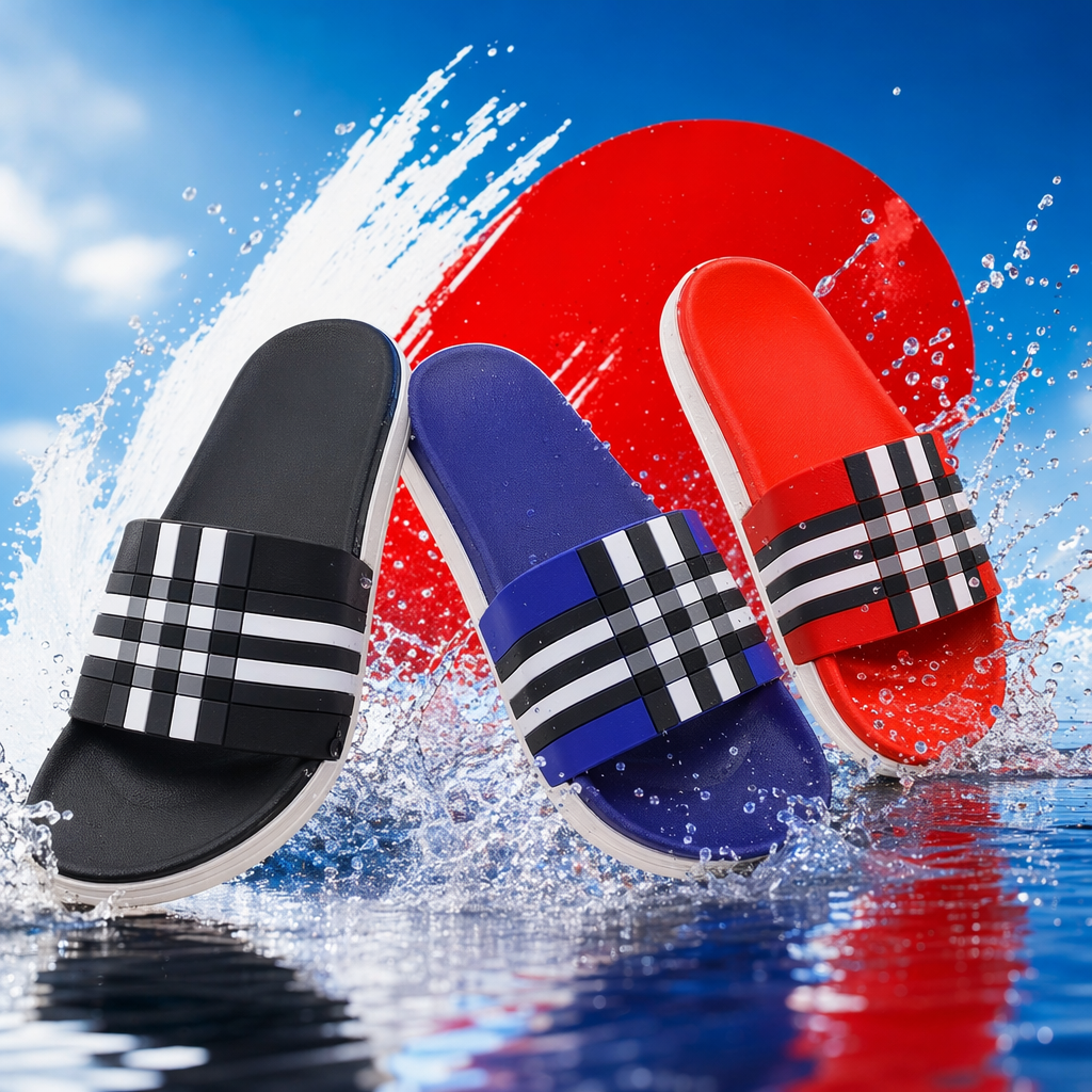 Colorful checkered home slippers for both men and women, comfortable and anti-slip soft soles Specification image
