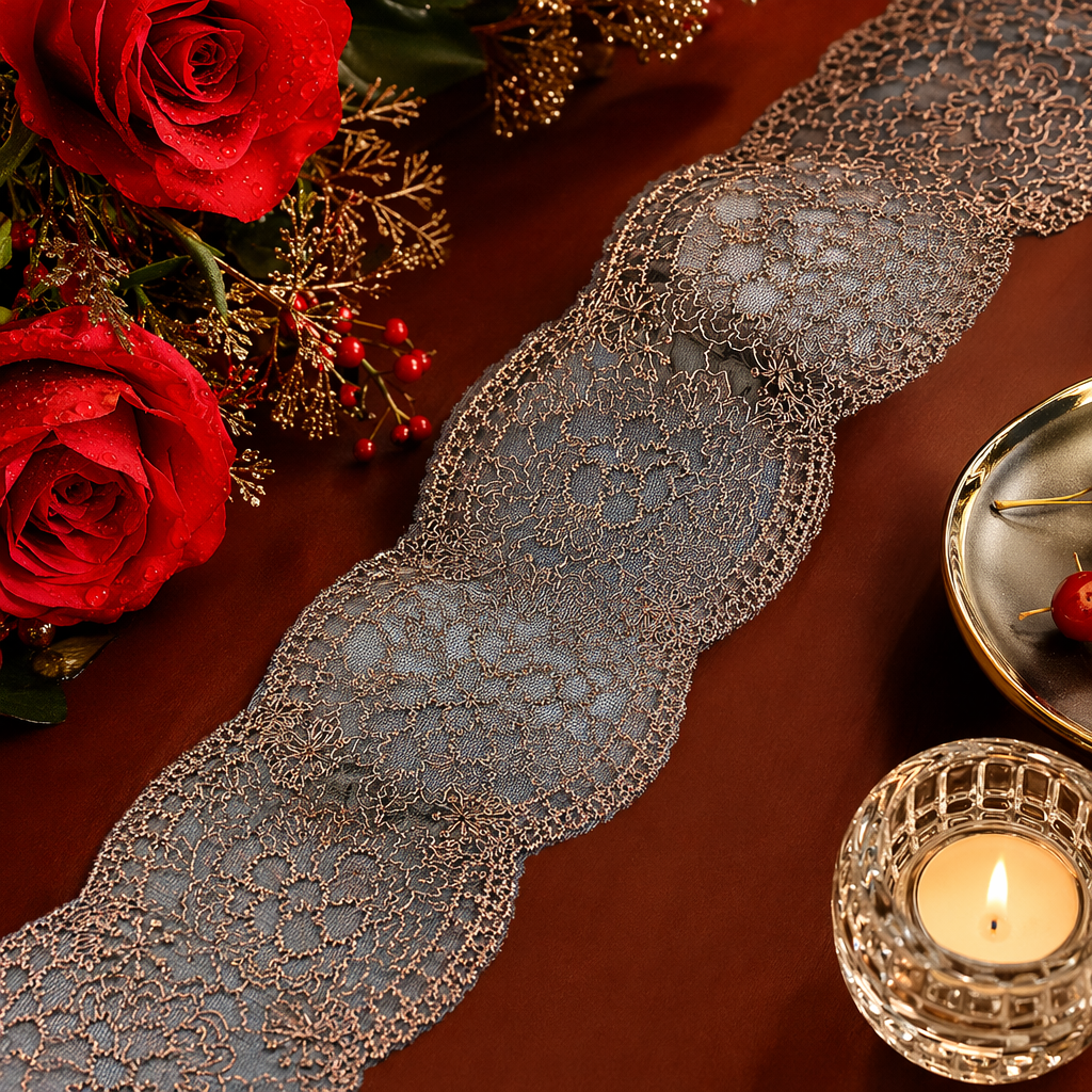 DIY golden lace decorative fabric lace Specification image