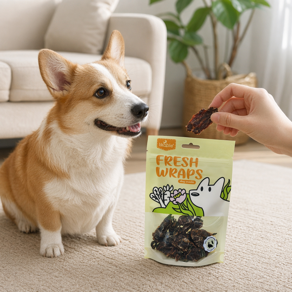 Duck meat wrapped around cucumber, dog snacks, pet teeth grinding and cleaning, meat jerky chewing sticks details Picture