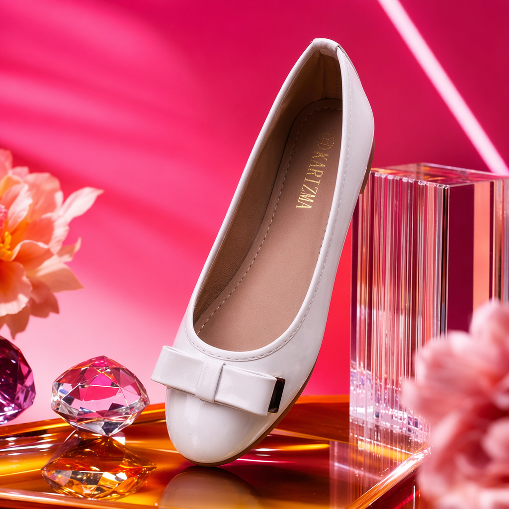 White women's flat shoes are comfortable, soft-soled and versatile casual single shoes Specification image