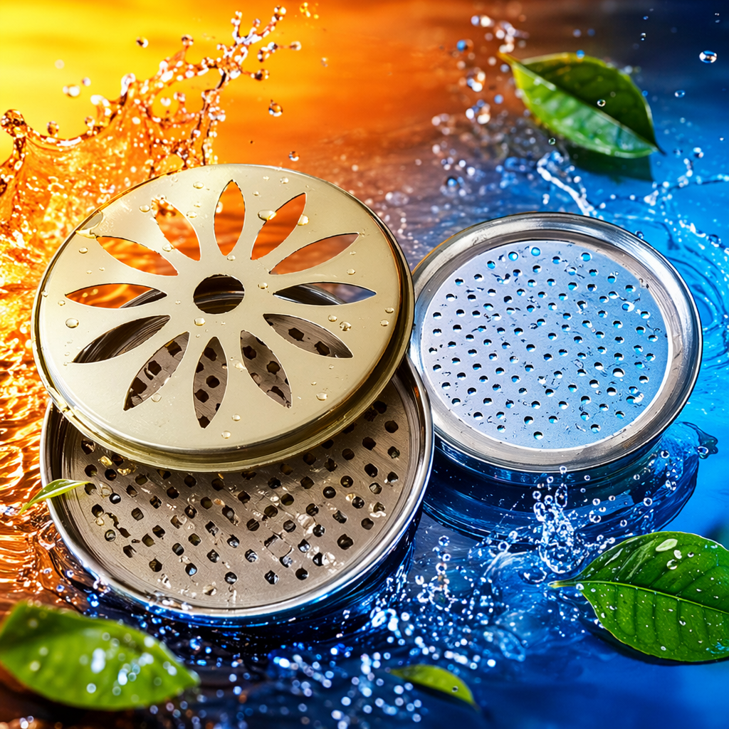 All-copper anti-odor floor drain with sealing putty floor drain anti-odor floor drain anti-odor inner core Specification image