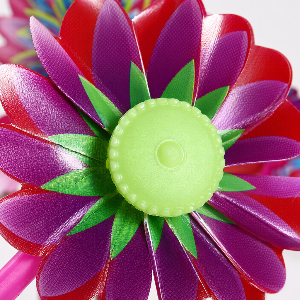 Colorful flower windmill children's educational toy outdoor rotating decoration Application Scenario