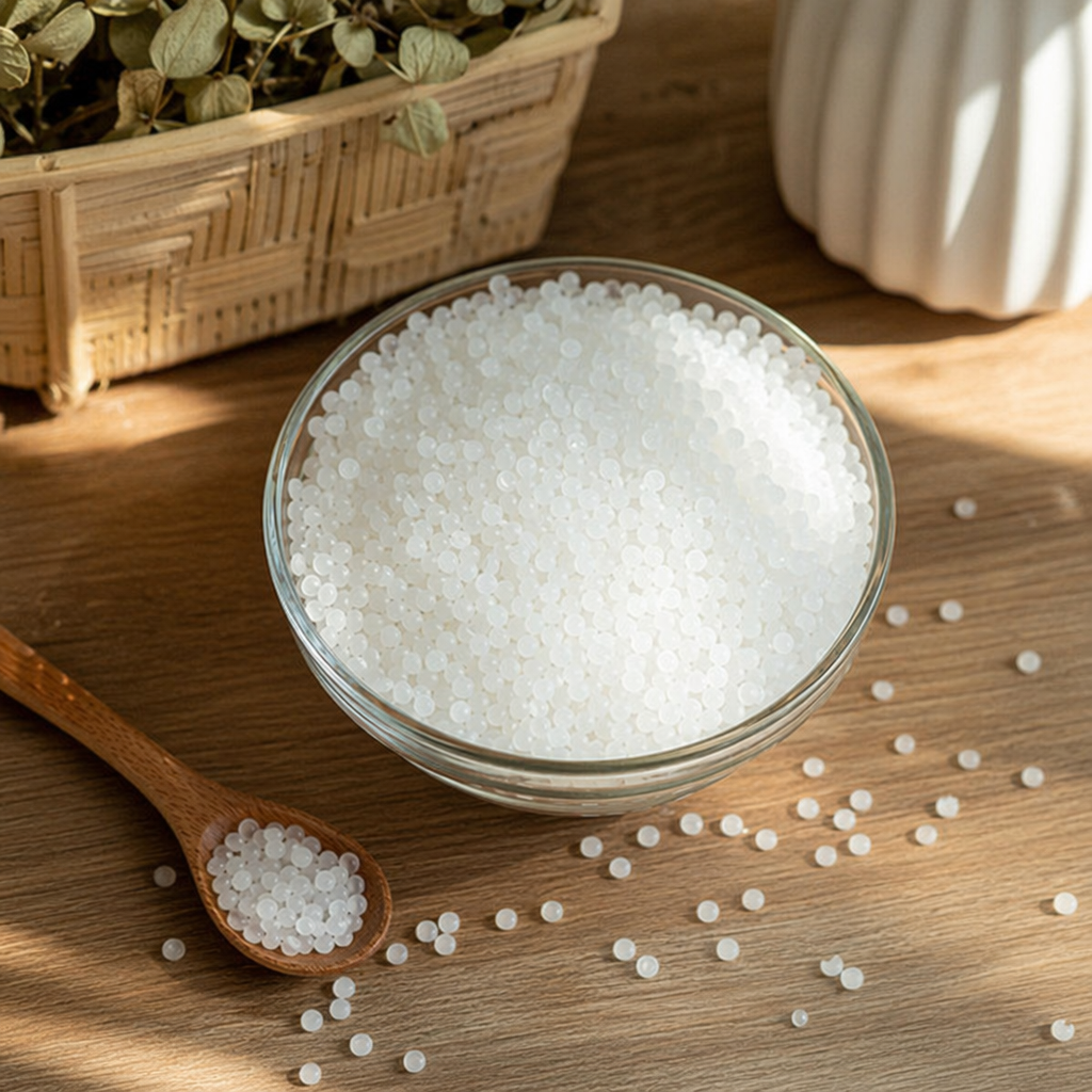 White plastic granules, food-grade PP polypropylene raw material, 2mm cylindrical shape details Picture