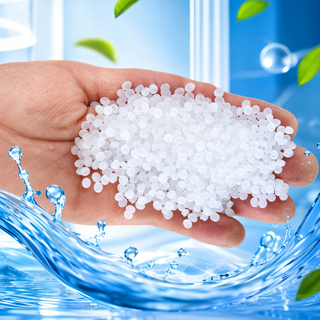White plastic granules, food-grade PP polypropylene raw material, 2mm cylindrical shape Specification image