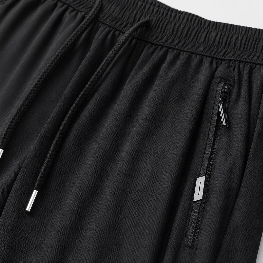 Black high-elasticity sports pants for both men and women, slimming, breathable and quick-drying Application Scenario